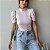 BLUSA PRINCESA GOLA ALTA TL LISTRAS CANDY COLOR - Imagem 1