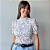 BLUSA PRINCESA GOLA ALTA TL FLORES MINIMALISTAS - Imagem 1
