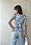 BLUSA PRINCESA GOLA ALTA TL FOLHAGEM AZUL - Imagem 3