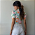 BLUSA PRINCESA GOLA ALTA TL BORBOLETA QUADRINHOS - Imagem 3
