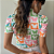 BLUSA PRINCESA GOLA ALTA TL BORBOLETA QUADRINHOS - Imagem 4