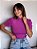 BLUSA PRINCESA GOLA ALTA TL FUCSIA - Imagem 2