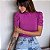 BLUSA PRINCESA GOLA ALTA TL FUCSIA - Imagem 1
