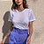 BLUSA TULE MANGA CURTA TL BRANCO - Imagem 1