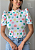 BLUSA PRINCESA GOLA ALTA TL POÁ COLORIDO - Imagem 3