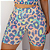 SHORT MEIA COXA BÁSICO TL ANIMAL PRINT NEON - Imagem 1