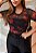 BLUSA TULE MANGA CURTA TL FLORAL - Imagem 1