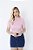 BLUSA RIBANA MANGA CURTA GOLA ALTA TL LISTRADO ROSA - Imagem 1