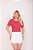 BLUSA RIBANA MANGA CURTA GOLA O TL LISTRADO VERMELHO - Imagem 2