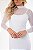 CONJUNTO VESTIDO MIDI TULE E SEGUNDA PELE TL BRANCO - Imagem 3