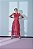 Vestido Feminino Midi Fluído c/ Nesga Rosa Pink - Imagem 2