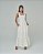 Vestido Midi Feminino Alça de Amarração Off White - Imagem 1