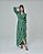 Vestido Longo Feminino Decote V Verde Oliva - Imagem 1