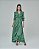 Vestido Longo Feminino Decote V Verde Oliva - Imagem 3