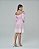 Vestido Curto Feminino com Recorte Rosa Bebê - Imagem 3