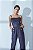 Cropped Feminino Alcinha Azul Marinho - Imagem 1