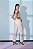 Calça Reta Cintura Alta Feminina Off White - Imagem 2