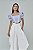 Cropped Listrado Feminino c/ Mangas Bufantes - Imagem 1