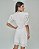 Cropped Feminino Manga Curta Bufante Off White - Imagem 2