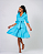 Vestido Chemise Mídi Feminino Azul Turquesa Arlene Soares - Imagem 4