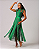 VESTIDO MIDI FLUIDO VERDE APLICAÇÕES - Imagem 1