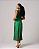 VESTIDO MIDI FLUIDO VERDE APLICAÇÕES - Imagem 2