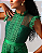 VESTIDO MIDI FLUIDO VERDE APLICAÇÕES - Imagem 3
