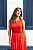 Vestido Longo Poppy-Red Vermelho, Tecido Fluído Acetinado - Imagem 3