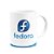 Caneca Geek Fedora Linux - Branca - Imagem 2