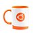 Caneca B-orange Ubuntu Linux (Saldo) - Imagem 1