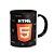 Caneca Dev HTML 5 - Dark B-black - Imagem 1