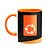 Caneca Linux B-Orange Dark - Ubuntu 2022 (Saldo) - Imagem 1