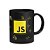 Caneca Dev - New Mug JavaScript JS - preta - Imagem 2