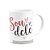Caneca Namorados - Sou dele - Branca 325ml - Imagem 1