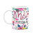 Caneca Floral Família - Mãe - Coração grande, café quentinho - Imagem 1