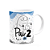 Caneca Flork Pais - Pai de 2 - Branca 325ml - Imagem 2