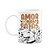 Caneca - Amor de quatro patas - Cachorro Bull Terrier - Imagem 1