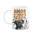 Caneca - Amor de quatro patas - Cachorro Pug - Imagem 1