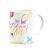 Caneca Floral Professor - Educar é arte - Branca - Imagem 2