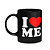 Caneca Geek - I Love Me - Modern Family - Preta 325ml - Imagem 1