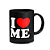 Caneca Geek - I Love Me - Modern Family - Preta 325ml - Imagem 2