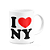 Caneca I Love NY - Nova York - 325ml branca - Imagem 2