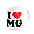 Caneca I Love MG - Minas Gerais - 325ml branca - Imagem 2