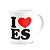 Caneca I Love ES - Espírito Santo - 325ml branca - Imagem 2