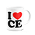 Caneca I Love CE - Ceará - 325ml - branca - Imagem 2