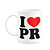 Caneca I Love PR - Paraná - 325ml - branca - Imagem 1