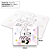 Mouse Pad Flork Mães - Mãe de 3 três - 22x18 - Imagem 3