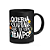 Caneca Vibes - Queria surtar mas tô sem tempo - Preta - Imagem 2