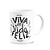 Caneca Motivação - Viva uma vida feliz - 325ml - Imagem 2