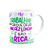 Caneca Divertida - Trabalhar pq Deus me fez linda e não rica - Imagem 2